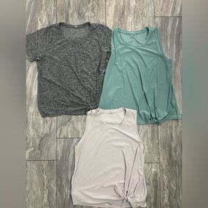 Beyond yoga- 2 tank tops and 1 short sleeve